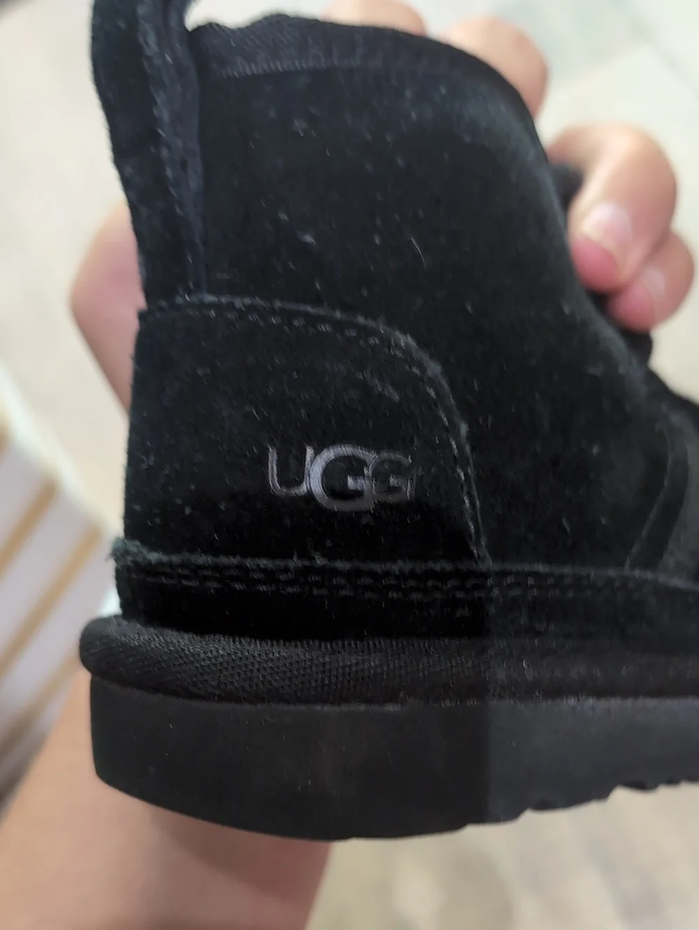 Kids Black Suede Lace-Up Ankle Boots